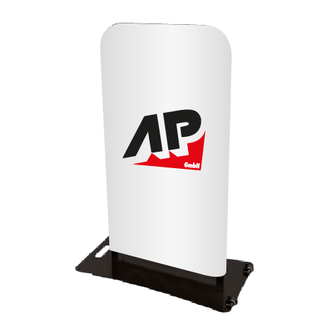 Kundenstopper ZIPP | B 80 cm x H 117,4 cm | mit Druck