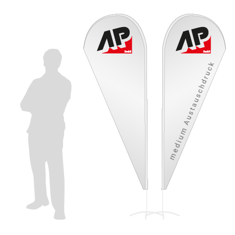 Beachflag Drop Austauschdruck | Medium (280 cm) | beidseitig bedruckt