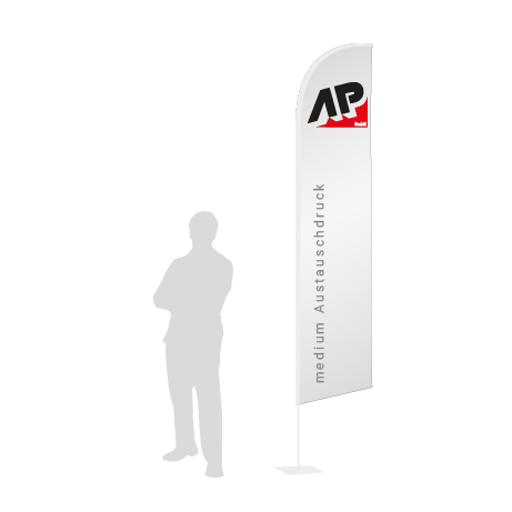 Beachflag Wind Austauschdruck | Medium (320 cm) | einseitig bedruckt