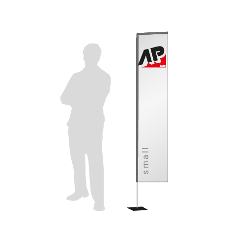 Beachflag Rechteck | Small (200 cm) | einseitig bedruckt