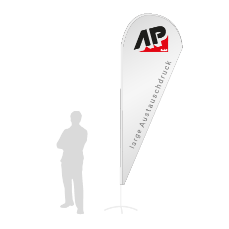 Beachflag Drop Austauschdruck | Large (350 cm) | einseitig bedruckt