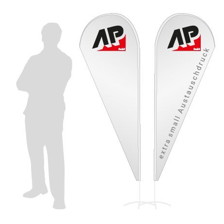 Beachflag Drop Austauschdruck | Extra Small (189 cm) | beidseitig bedruckt