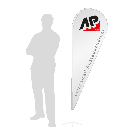 Beachflag Drop Austauschdruck | Extra Small (189 cm) | einseitig bedruckt