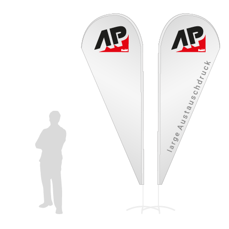 Beachflag Drop Austauschdruck | Large (350 cm) | beidseitig bedruckt