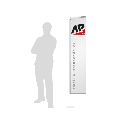 Beachflag Rechteck Austauschdruck | Small (200 cm) | einseitig bedruckt