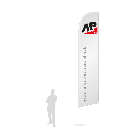 Beachflag Wind Austauschdruck | Extra Large (490 cm) | einseitig bedruckt